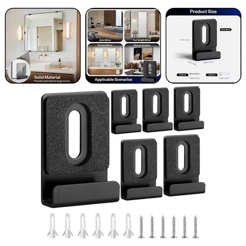 Wall mount mirror - mirror, clip