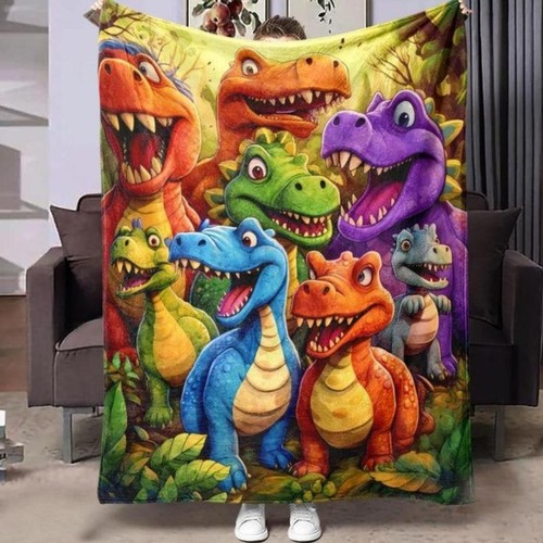 Cartoon dinosaur pattern plush - cartoon,