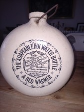 Antique Fulham Pottery Stoneware Hot Water Bottle & Bed Warmer
