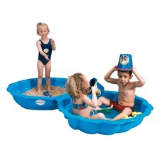 Maxi Shell Sand Box Blue Kids