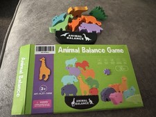 Stacking Game Wooden Toy Balance Blocks Children Animal Balancing Wooden Toy