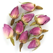 Pink Rose Buds Dried Whole