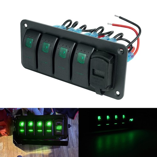Gang led green - 4, toggle