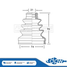 Fits MG ZS Rover 25 45 Honda