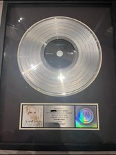 Britney Spears Platinum Vinyl Famme Fatal Framed Award Display RIAA Certified 