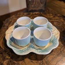Vintage Egg Cup Set 4 Ceramic