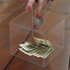 Acrylic Piggy Bank Money