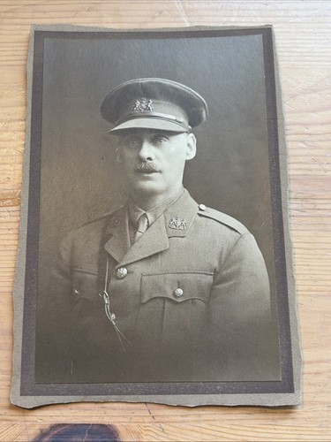 Wwi cabinet card photo army - cabinet,
