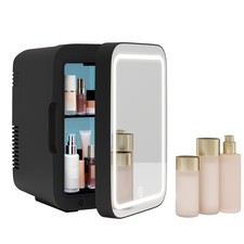 4L Mini Fridge with LED Mirror