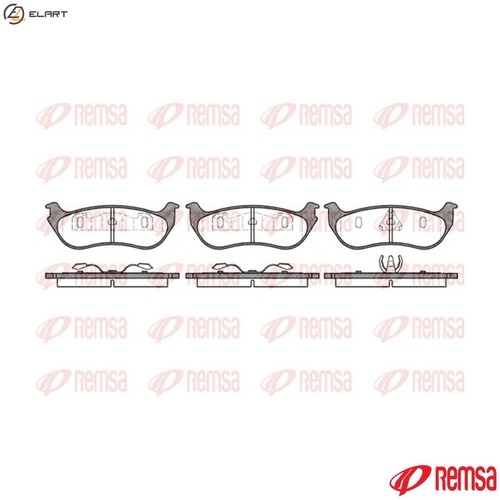 Brake pad set - set,