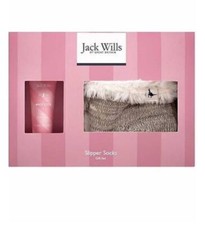 Jack Wills Fruity Body Lotion & 1 x  Slipper socks gift set For Women Christmas