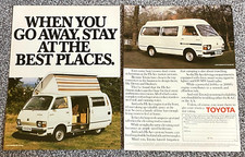 Rare Original Vintage 1980's Magazine Advert Art Picture Toyota Hi-Ace Ad 80's