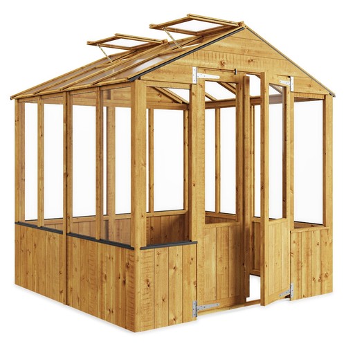 Wooden greenhouse garden - wooden,