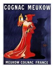 Vintage Cognac Meukow Poster