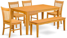 Elegant Oak 6-Piece Dining Set