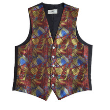 Bhs Vintage 80s Waistcoat Red