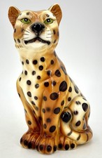 Vintage CERAMIC LEOPARD CHEETAH 1970's Style - 20 cm
