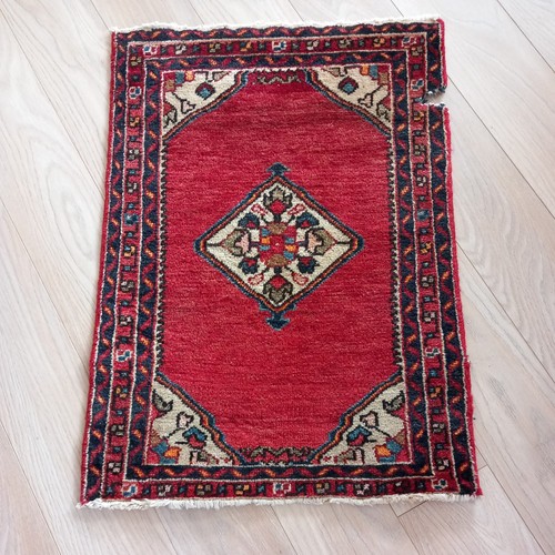 Antique small afghan rug - small,