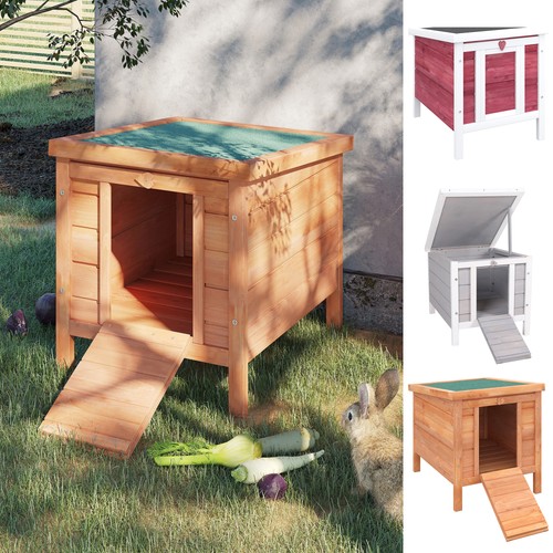 Wooden rabbit hutch bunny cage - wooden,