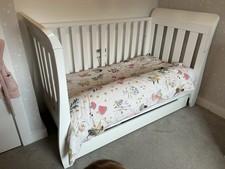 Boori Nursery Sleigh Cot Bed, Drawers, Changing Station and Wardrobe Set