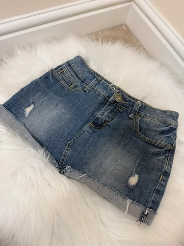 Oxygen denim micro mini - oxygen, skirt