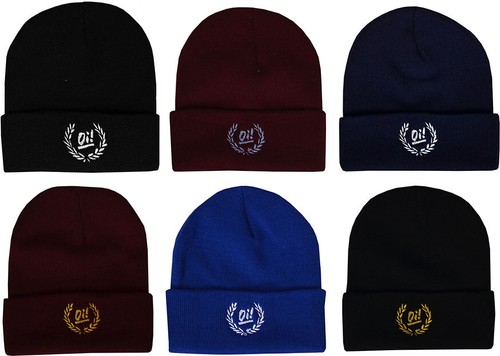 Beanie hat embroidered - oi,