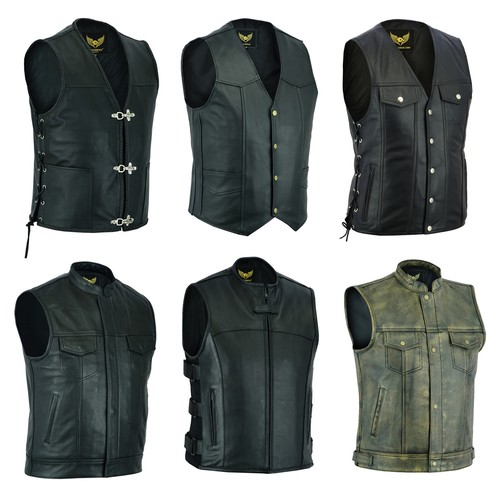 Men real leather biker - leather,