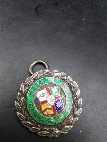 1958 silver watch fob - fh,