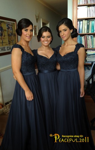Long chiffon evening wedding - long,