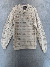 New Men’s Vintage Liberty By Extracta Pullover Sweater Medium U.S.A Made