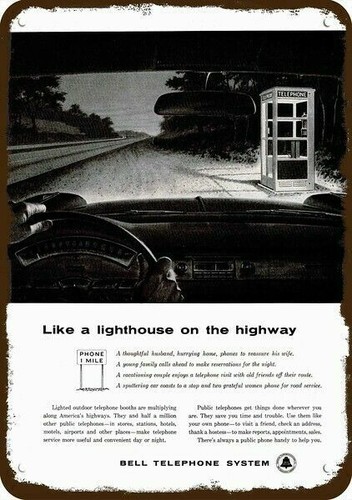 1959 bell telephone pay phone - bell,
