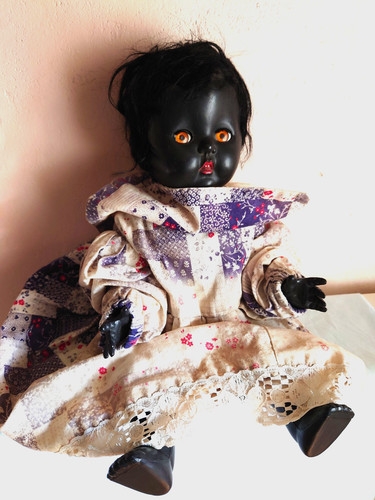 Vintage black rosebud doll - vintage,