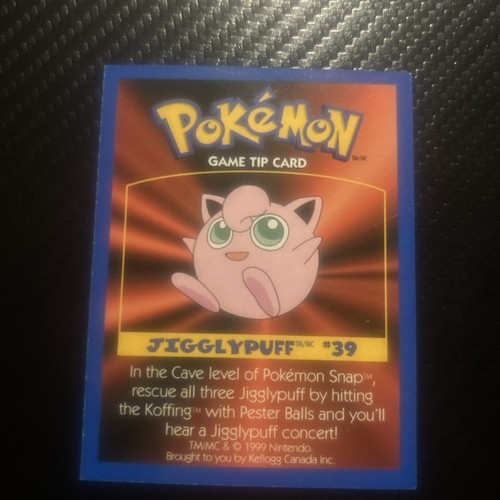 Pokémon kellogg card - pokémon,