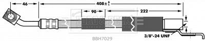Borg beck bbh7029 brake hose - borg,