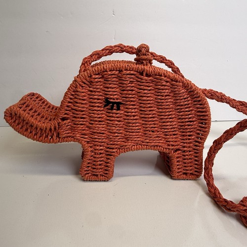 Zara elephant straw crossbody - zara,