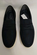 Next Older Boys Real Leather Dark Blue Ortholite Loafers - UK Size 5 EUR 38