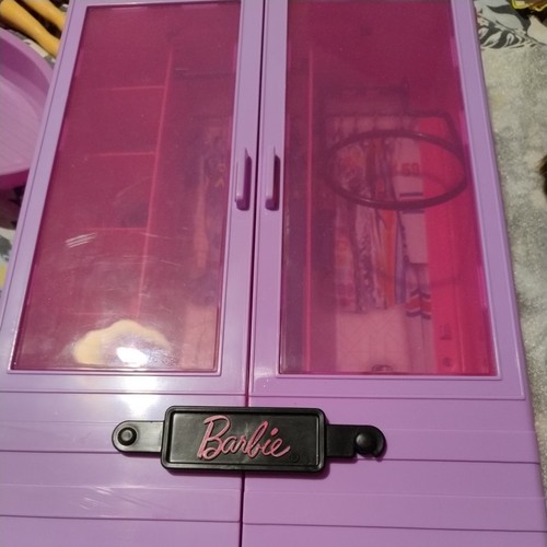 Barbie pink lilac wardrobe - barbie, pink/lilac