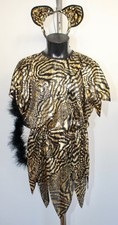 Girls Metallic Gold Black