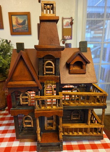 Victorian house birdcage wood - victorian,