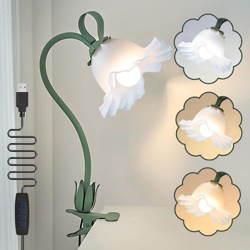 Clip light flower desk - on,