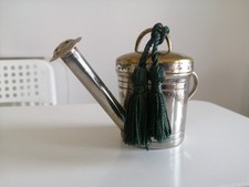 Parks London Watering Can Candle Holder – Silver Plated w/ Lid & Tassels