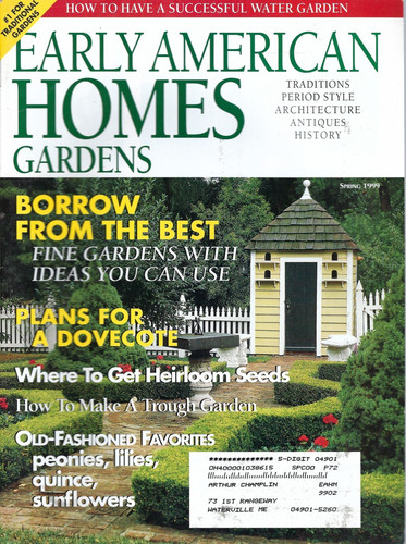 Early american homes gardens - american,