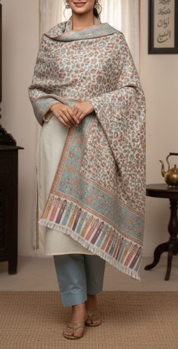 100 fine pashmina wool shawl - pashmina,