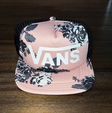 Vans Black Pink Floral Trucker