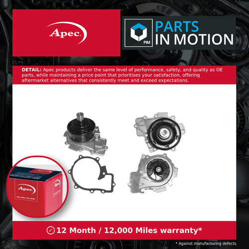 Water pump fits - water, mercedes