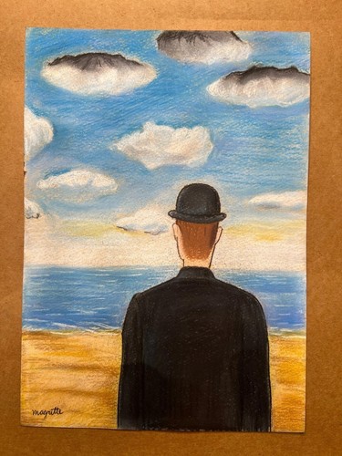 Rene magritte drawing - rene, paper