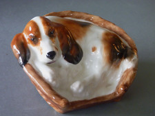 Royal Doulton Spaniel Dog Figure Figurine HN2585 - Cocker Spaniel Pup in Basket