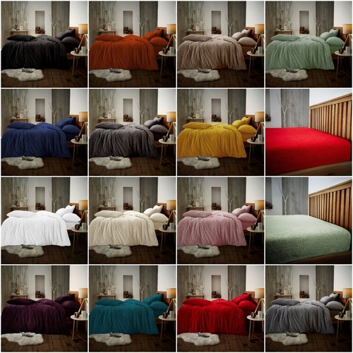 Teddy bear fleece duvet covers - fleece,
