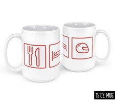 Eat Sleep Helmet Race Car Track Day Motorcycle Funny Car Coffee Mug 15 oz 