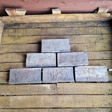 3no Reclaimed Victorian Saffordshire Blue Quarry Tile/brick 8.75" x 5"  x 1.5"
